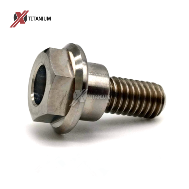 Gr5 Titanium Hex Flange Shoulder Bolt